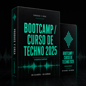 Mockup del Bootcamp / Curso de Techno 2025 de Produce y Crea