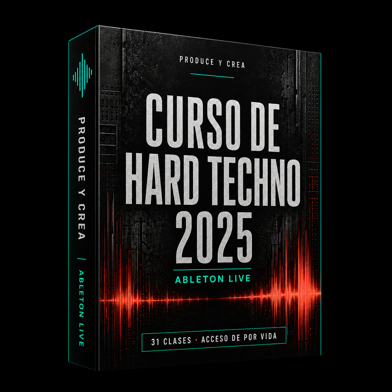 Mockup del Curso de Hard Techno 2025