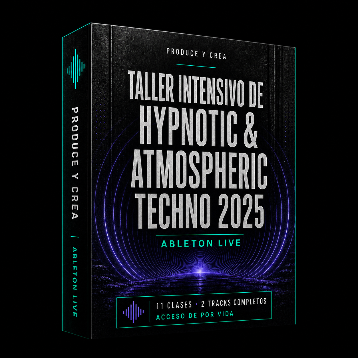 Mockup del Taller Intensivo de Hypnotic y Atmospheric Techno 2025